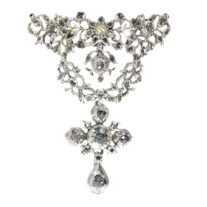 Diamonds in Devotion: A Timeless 18th Century Flemish Cross Pendant